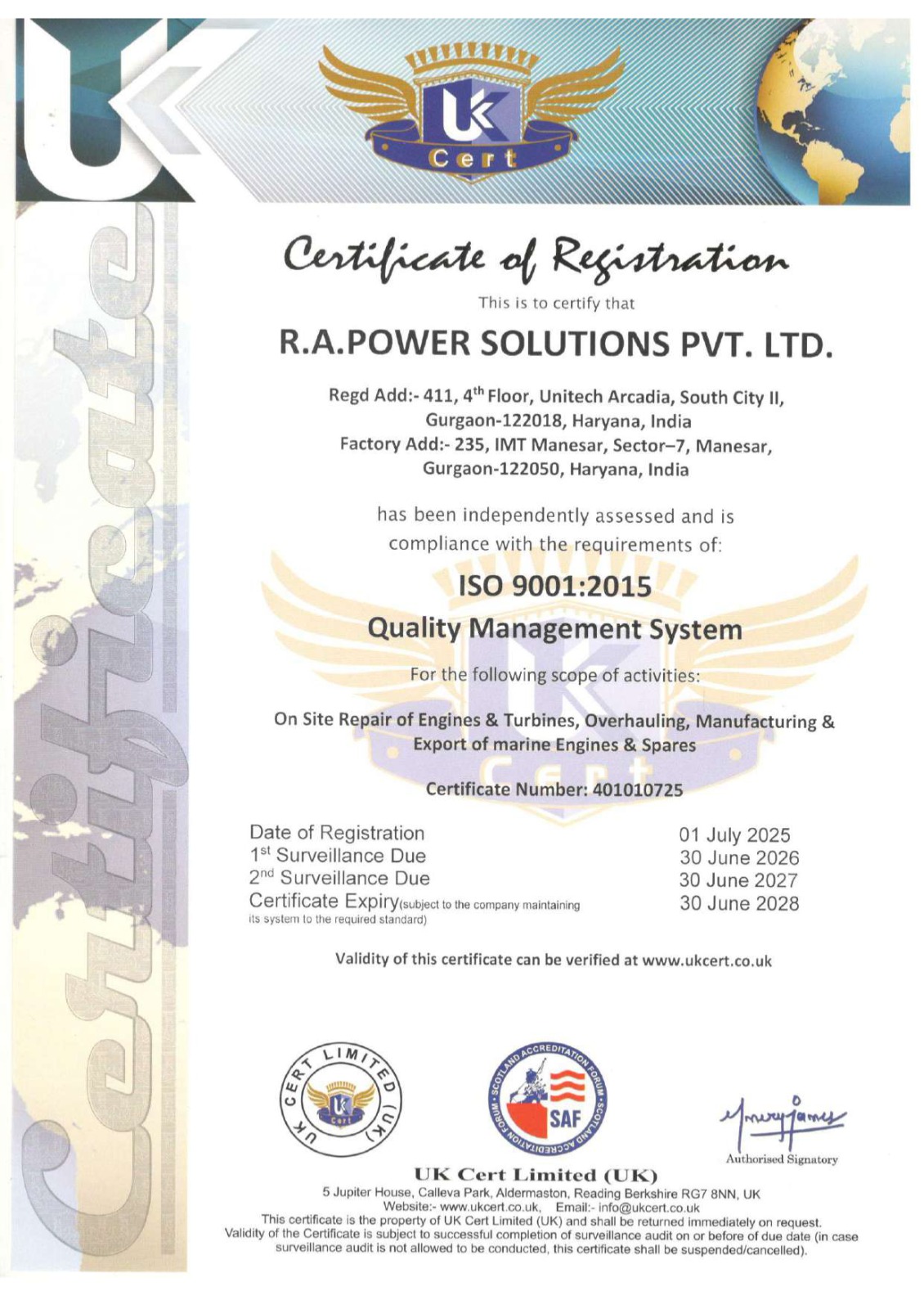 ISOCertificate